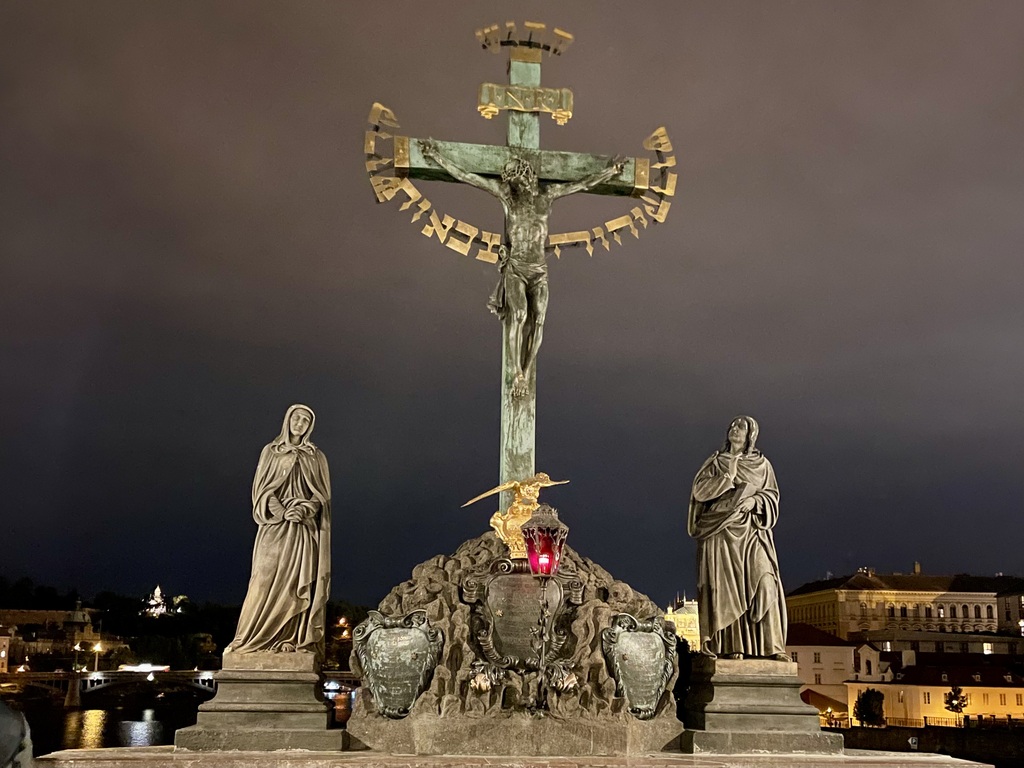 Crucifix on the Charles Bridge.
