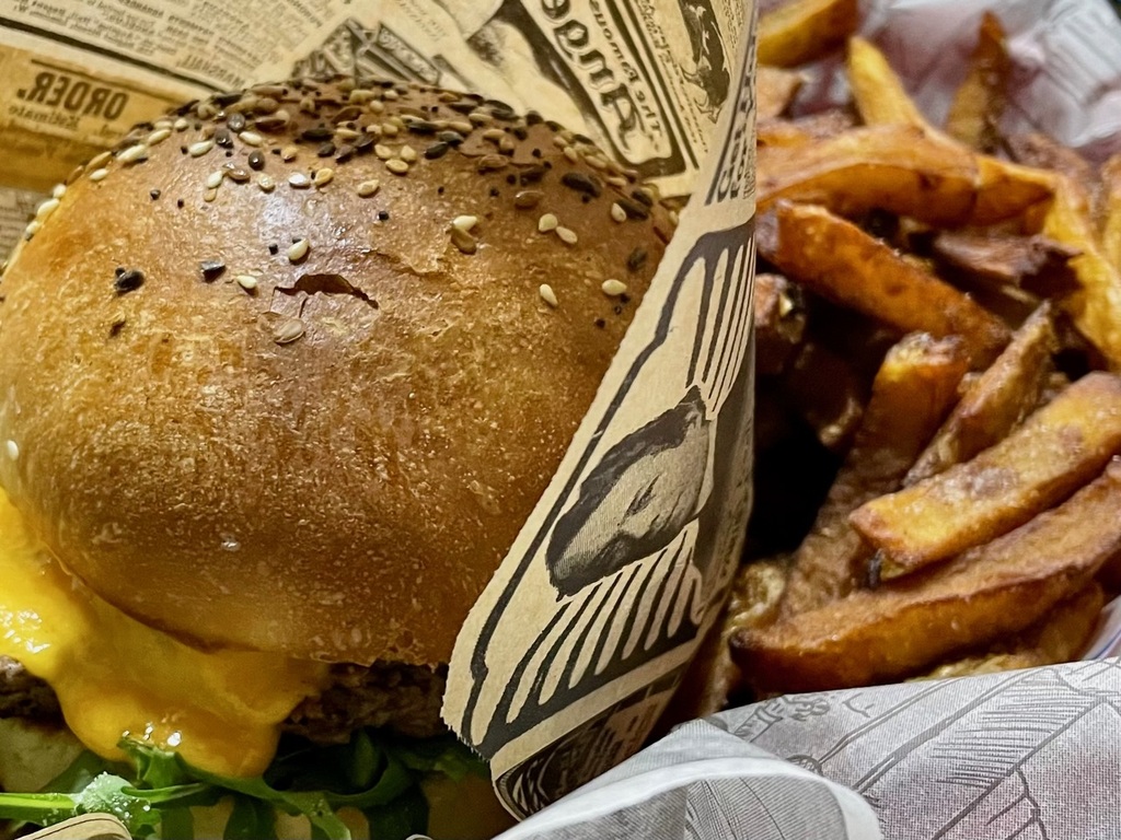 This burger earned its chef an overly effusive Google review.