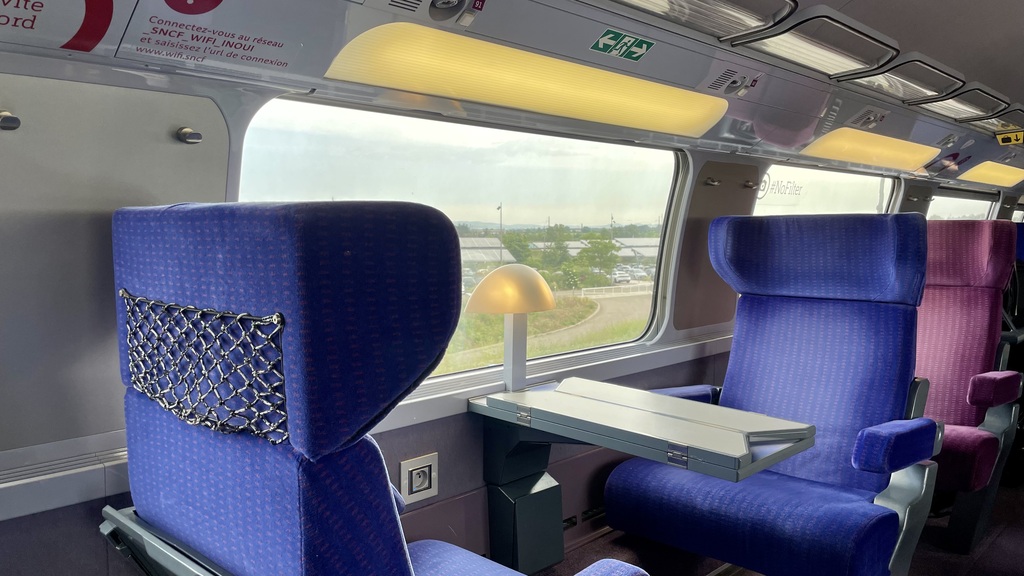 Our coach isn’t particularly full. This is a holiday weekend, so I was expecting more of a crowd.
