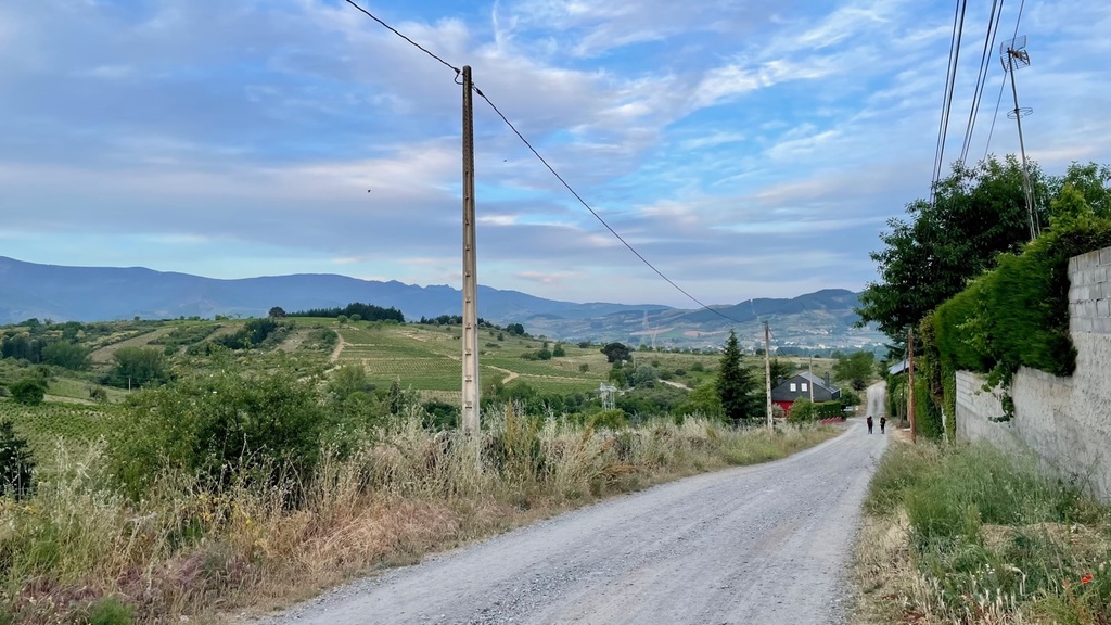 Early morning leaving Molinaseca. The clouds didn’t last long.