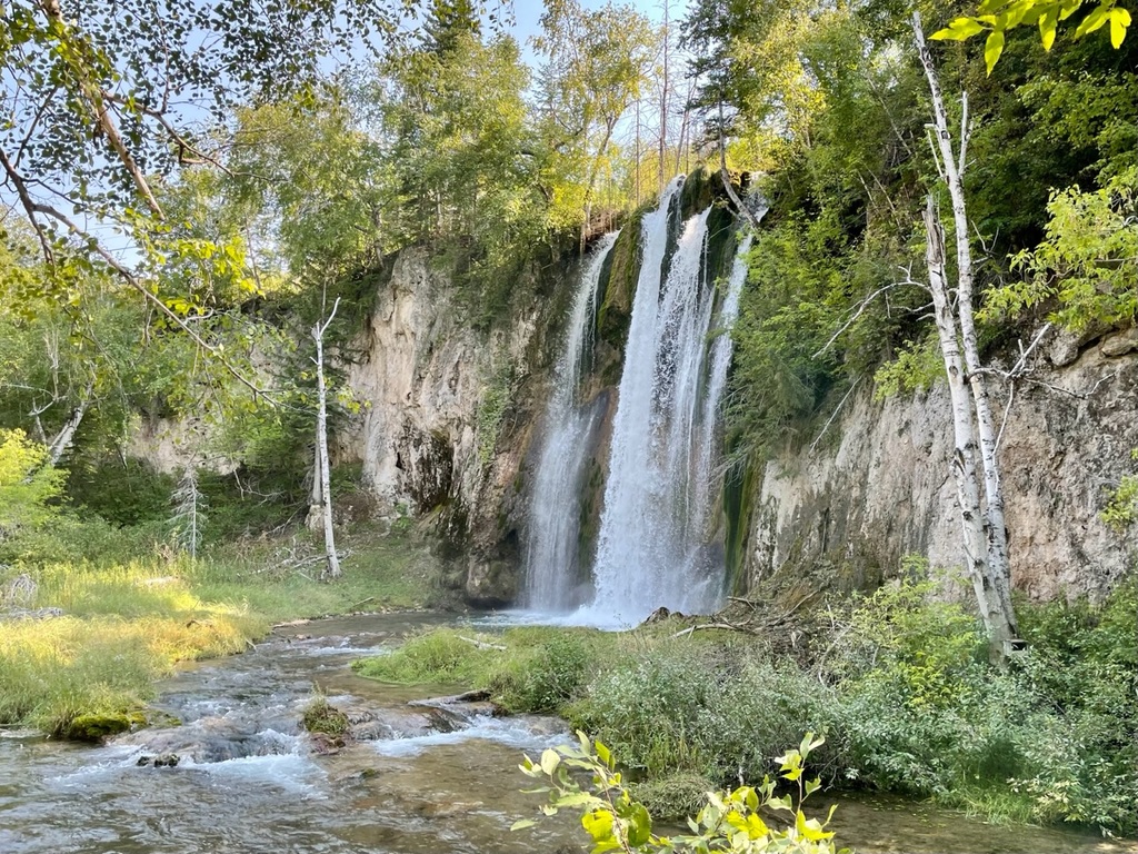 Spearfish Falls in the Black Hills National Forest.