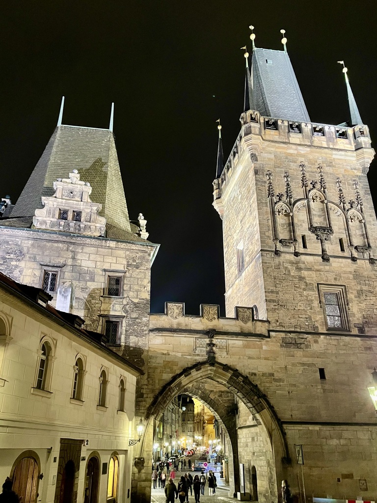 Gate at the west end of the Charles Bridge.