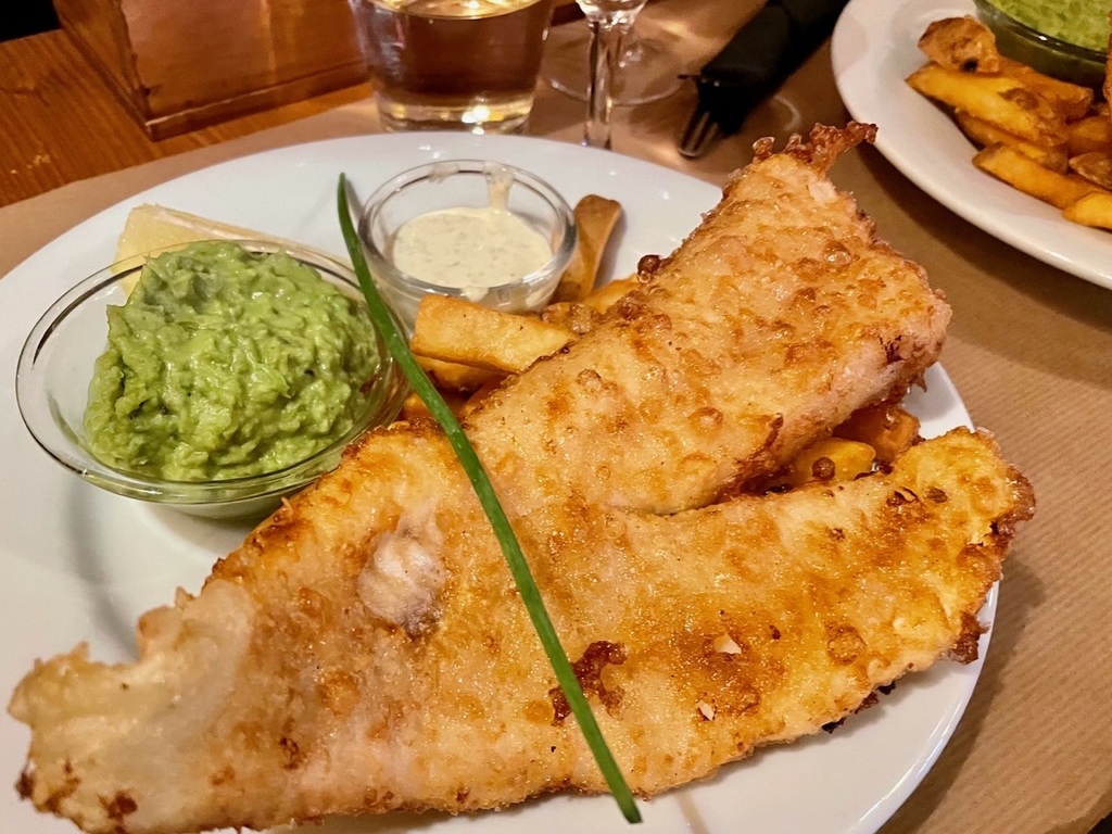 Fish and chips at Beehive in Montpellier. This place has become one of our go-to spots for a Friday afternoon lunch, usually just before the kitchen closes. I even eat the mushy peas, and I generally don’t like peas.